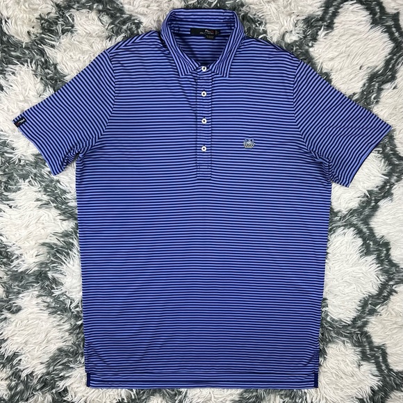 RLX Ralph Lauren Other - RLX Ralph Lauren Men's Casual Striped Golf Polo Shirt Blue Size Large